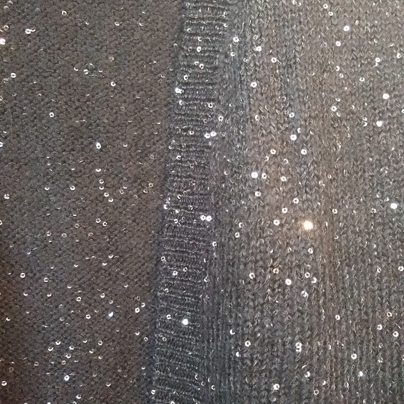 Blue sequined cardigan - Picture 2 of 4